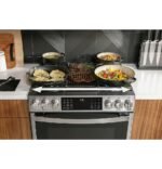 GE Profile - 5.6 Cu. Ft. Slide-In Gas True Convection Range with Built-In Wi-Fi and Hot Air Frying - Stainless Steel - Image 7