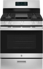GE - 5.0 Cu. Ft. Freestanding Gas Range - Stainless Steel