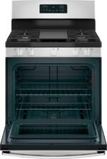 GE - 5.0 Cu. Ft. Freestanding Gas Range - Stainless Steel - Image 5