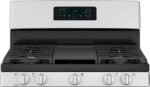 GE - 5.0 Cu. Ft. Freestanding Gas Range - Stainless Steel - Image 3