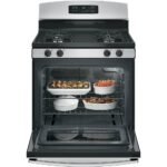 GE - 4.8 Cu. Ft. Freestanding Gas Range - Stainless Steel - Image 5