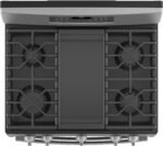 GE - 6.8 Cu. Ft. Freestanding Double-Oven Gas Convection Range with Self-Steam Cleaning and No-Preheat Air Fry - Stainless Steel - Image 5
