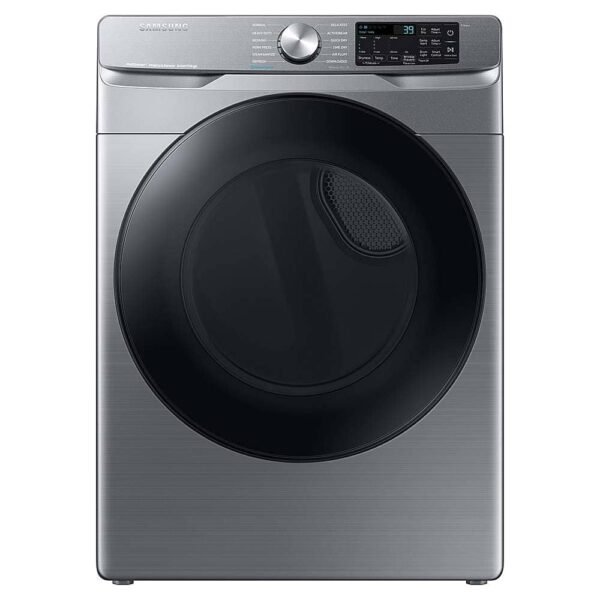 Samsung 7.5 Cu. Ft. Stackable Smart Gas Dryer Steam Sanitize+ Platinum from Kings Outlet