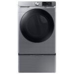 Samsung 7.5 Cu. Ft. Stackable Smart Gas Dryer Steam Sanitize+ Platinum from Kings Outlet