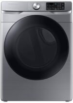 Samsung - 7.5 Cu. Ft. Stackable Smart Electric Dryer with Steam Sanitize+ - Platinum - Image 2