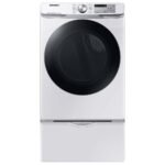 Samsung 7.5 Cu. Ft. Stackable Smart Gas Dryer Steam Sanitize+ White from Kings Outlet