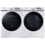 Samsung 7.5 Cu. Ft. Stackable Smart Gas Dryer Steam Sanitize+ White from Kings Outlet