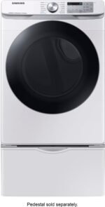 Samsung - 7.5 Cu. Ft. Stackable Smart Electric Dryer with Steam Sanitize+ - White - Image 4