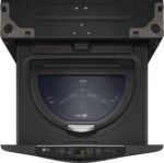 LG - SideKick 1.0 Cu. Ft. High-Efficiency Top Load Pedestal Washer with 3-Motion Technology - Black Steel - Image 5