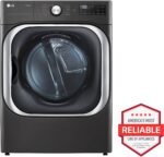 LG - 9.0 Cu. Ft. Stackable Smart Electric Dryer with Steam and Built-In Intelligence - Black Steel - Image 5