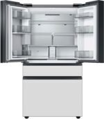 Samsung - BESPOKE 29 cu. ft. 4-Door French Door Smart Refrigerator with Beverage Center - Custom Panel Ready - Image 7