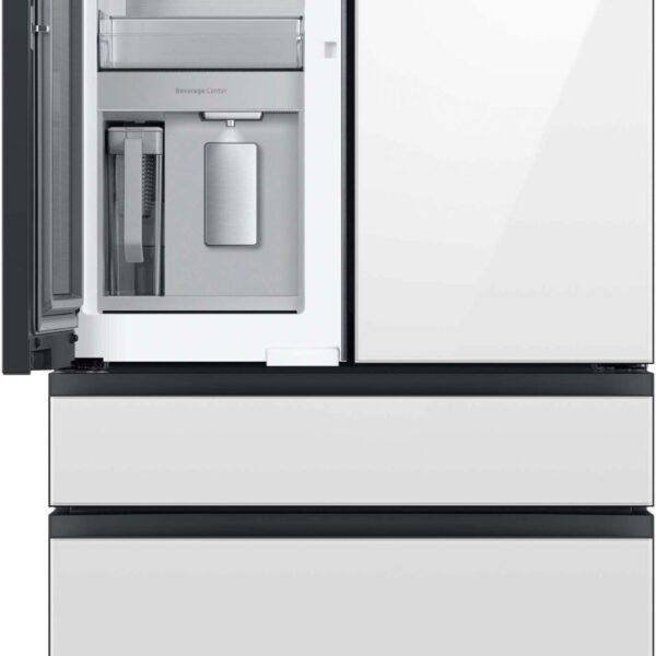 Samsung BESPOKE 29 cu. ft. 4-Door French Door Smart Refrigerator Beverage Center Custom Panel from Kings Outlet
