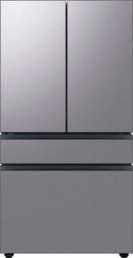 Samsung BESPOKE 29 cu. ft. 4-Door French Door Smart Refrigerator Beverage Center Stainless Steel from Kings Outlet