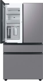 Samsung BESPOKE 29 cu. ft. 4-Door French Door Smart Refrigerator Beverage Center Stainless Steel from Kings Outlet