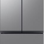 Samsung - BESPOKE 24 cu. ft. 3-Door French Door Counter Depth Smart Refrigerator with AutoFill Water Pitcher - Stainless Steel