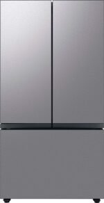 Samsung BESPOKE 30 cu. ft. 3-Door French Door Smart Refrigerator Beverage Center Stainless Steel from Kings Outlet