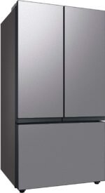 Samsung BESPOKE 30 cu. ft. 3-Door French Door Smart Refrigerator Beverage Center Stainless Steel from Kings Outlet