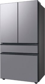 Samsung - BESPOKE 23 cu. ft. 4-Door French Door Counter Depth Smart Refrigerator with AutoFill Water Pitcher - Stainless Steel - Image 5