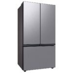 Samsung BESPOKE 24 cu. ft. French Door Counter Depth Smart Refrigerator Beverage Center Stainless from Kings Outlet