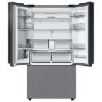 Samsung BESPOKE 24 cu. ft. French Door Counter Depth Smart Refrigerator Beverage Center Stainless from Kings Outlet