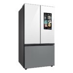 Samsung - BESPOKE 30 cu. ft 3-Door French Door Smart Refrigerator with Family Hub - Gray Glass - Image 6