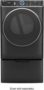 GE - 16" Laundry Pedestal with Storage Drawer for Select Washers and Dryers - Carbon Graphite - Image 7