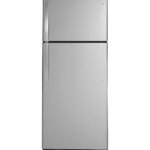 GE 17.5 Cu. Ft. Top-Freezer Refrigerator Edge-to-Edge Glass Shelves Stainless Steel from Kings Outlet