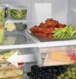 GE - 17.5 Cu. Ft. Top-Freezer Refrigerator with Edge-to-Edge Glass Shelves - Stainless Steel - Image 7
