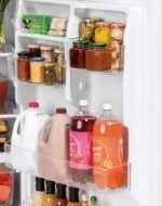 GE - 21.9 Cu. Ft. Top-Freezer Refrigerator with Garage Ready Performance - Stainless Steel - Image 6