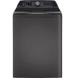GE Profile - 5.3 Cu. Ft. High Efficiency Smart Top Load Washer with Smarter Wash Technology, Easier Reach & Direct Drive Motor - Diamond Gray