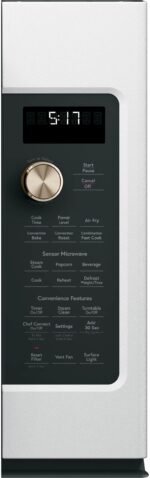 Café - 1.7 Cu. Ft. Convection Over-the-Range Microwave with Sensor Cooking and Air Fry - Matte White - Image 4