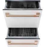 Café - 24" Top Control Built-In Double Drawer Dishwasher, Customizable - Matte White - Image 3
