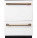 Café - 24" Top Control Built-In Double Drawer Dishwasher, Customizable - Matte White