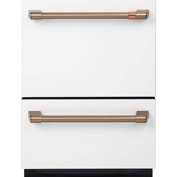 Café 24" Top Control Built-In Double Drawer Dishwasher Customizable Matte White from Kings Outlet