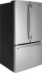 GE - 27.0 Cu. Ft. French Door Refrigerator with Internal Water Dispenser - Stainless Steel - Image 3
