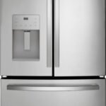 GE - 25.6 Cu. Ft. French Door Refrigerator with Space-Saving Ice Maker - Stainless Steel