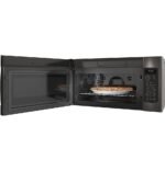GE Profile - Profile Series 1.7 Cu. Ft. Convection Over-the-Range Microwave with Sensor Cooking and Chef Connect - Black Stainless Steel - Image 3