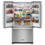 KitchenAid - 20 Cu. Ft. French Door Counter-Depth Refrigerator with Interior Water Dispenser - Stainless Steel - Image 2