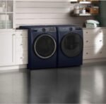 GE - 4.8 Cu. Ft. High-Efficiency Stackable Smart Front Load Washer w/ Odorblock Ultra Fresh Vent System & Microban Technology - Sapphire Blue - Image 7