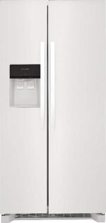 Frigidaire - 22.3 Cu. Ft. Side-by-Side Refrigerator with EvenTemp Cooling System - White