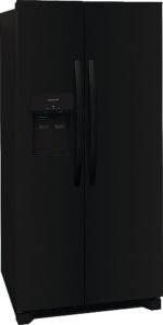 Frigidaire - 22.3 Cu. Ft. Side-by-Side Refrigerator with EvenTemp Cooling System - Black - Image 2