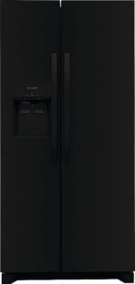 Frigidaire - 22.3 Cu. Ft. Side-by-Side Refrigerator with EvenTemp Cooling System - Black