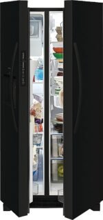 Frigidaire - 22.3 Cu. Ft. Side-by-Side Refrigerator with EvenTemp Cooling System - Black - Image 7