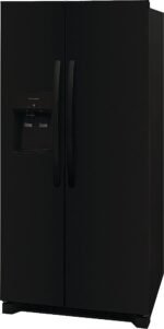 Frigidaire - 22.3 Cu. Ft. Side-by-Side Refrigerator with EvenTemp Cooling System - Black - Image 3