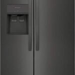 Frigidaire - 22.3 Cu. Ft. Side-by-Side Refrigerator with EvenTemp Cooling System - Black Stainless Steel