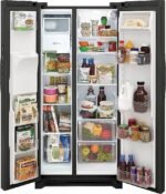 Frigidaire - 22.3 Cu. Ft. Side-by-Side Refrigerator with EvenTemp Cooling System - Black Stainless Steel - Image 5