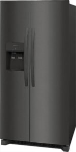 Frigidaire - 22.3 Cu. Ft. Side-by-Side Refrigerator with EvenTemp Cooling System - Black Stainless Steel - Image 3