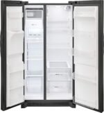 Frigidaire - 25.6 Cu. Ft. Side-by-Side Refrigerator with EvenTemp Cooling System - Black Stainless Steel - Image 5