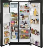 Frigidaire - 25.6 Cu. Ft. Side-by-Side Refrigerator with EvenTemp Cooling System - Black - Image 4