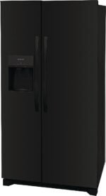Frigidaire - 25.6 Cu. Ft. Side-by-Side Refrigerator with EvenTemp Cooling System - Black - Image 3
